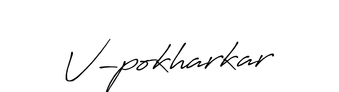 Best and Professional Signature Style for V-pokharkar. Antro_Vectra_Bolder Best Signature Style Collection. V-pokharkar signature style 7 images and pictures png