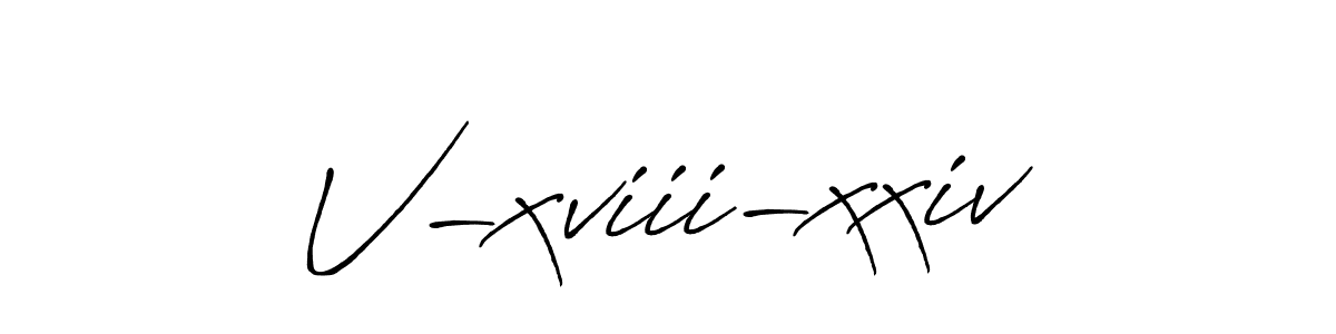 Also You can easily find your signature by using the search form. We will create V-xviii-xxiv name handwritten signature images for you free of cost using Antro_Vectra_Bolder sign style. V-xviii-xxiv signature style 7 images and pictures png