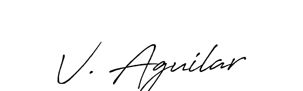 Best and Professional Signature Style for V. Aguilar. Antro_Vectra_Bolder Best Signature Style Collection. V. Aguilar signature style 7 images and pictures png