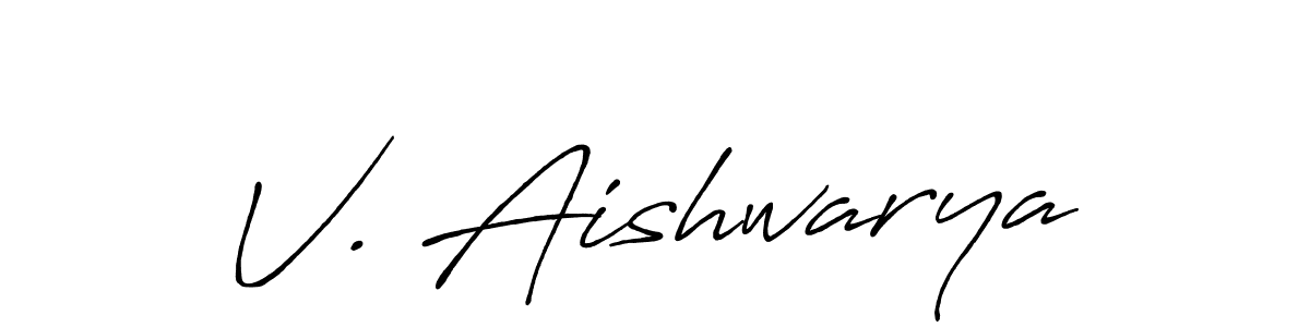 Check out images of Autograph of V. Aishwarya name. Actor V. Aishwarya Signature Style. Antro_Vectra_Bolder is a professional sign style online. V. Aishwarya signature style 7 images and pictures png