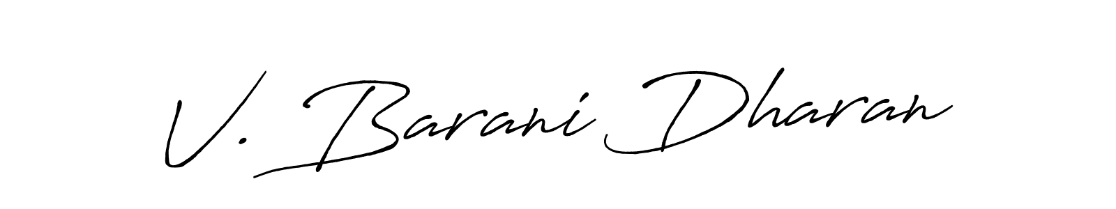 It looks lik you need a new signature style for name V. Barani Dharan. Design unique handwritten (Antro_Vectra_Bolder) signature with our free signature maker in just a few clicks. V. Barani Dharan signature style 7 images and pictures png