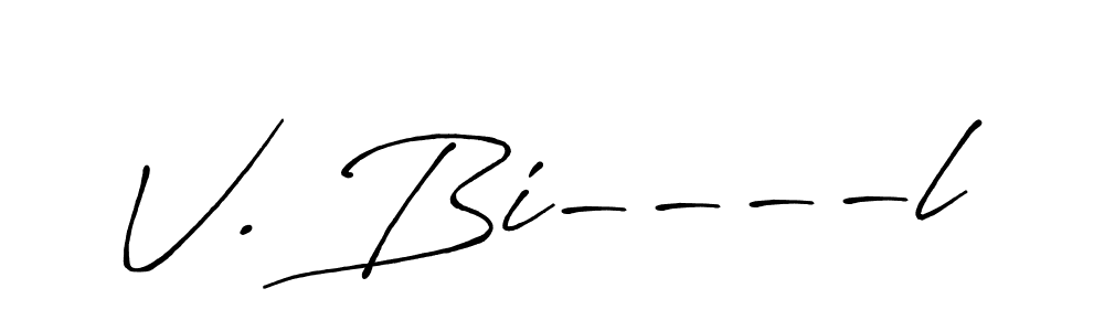 Antro_Vectra_Bolder is a professional signature style that is perfect for those who want to add a touch of class to their signature. It is also a great choice for those who want to make their signature more unique. Get V. Bi----l name to fancy signature for free. V. Bi----l signature style 7 images and pictures png