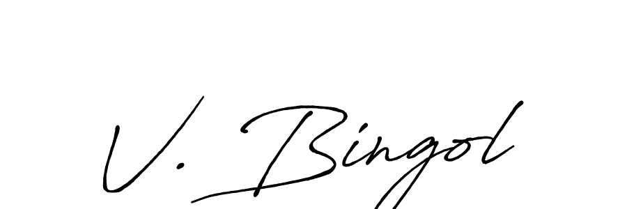 You can use this online signature creator to create a handwritten signature for the name V. Bingol. This is the best online autograph maker. V. Bingol signature style 7 images and pictures png