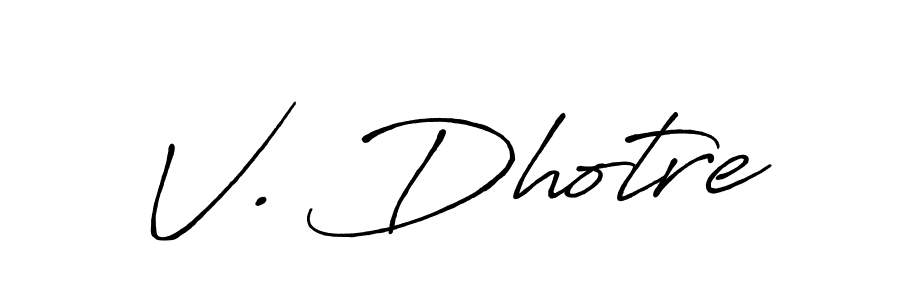 Here are the top 10 professional signature styles for the name V. Dhotre. These are the best autograph styles you can use for your name. V. Dhotre signature style 7 images and pictures png