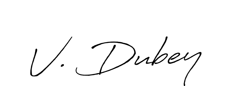 Make a beautiful signature design for name V. Dubey. Use this online signature maker to create a handwritten signature for free. V. Dubey signature style 7 images and pictures png