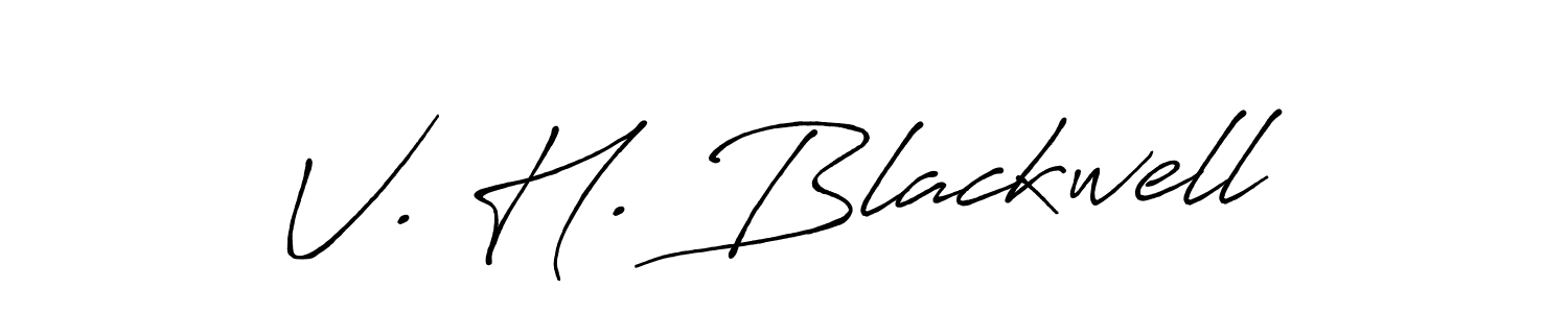 Make a beautiful signature design for name V. H. Blackwell. With this signature (Antro_Vectra_Bolder) style, you can create a handwritten signature for free. V. H. Blackwell signature style 7 images and pictures png