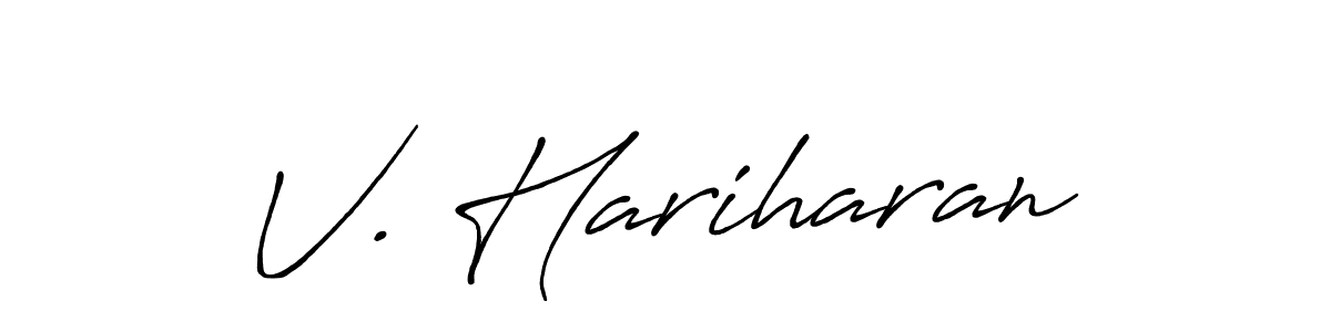 Best and Professional Signature Style for V. Hariharan. Antro_Vectra_Bolder Best Signature Style Collection. V. Hariharan signature style 7 images and pictures png