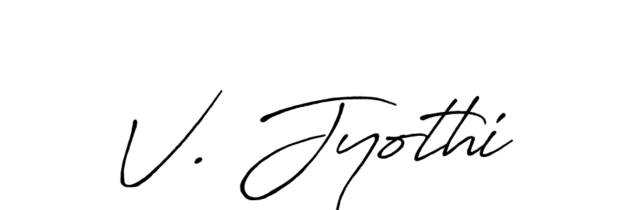 if you are searching for the best signature style for your name V. Jyothi. so please give up your signature search. here we have designed multiple signature styles  using Antro_Vectra_Bolder. V. Jyothi signature style 7 images and pictures png