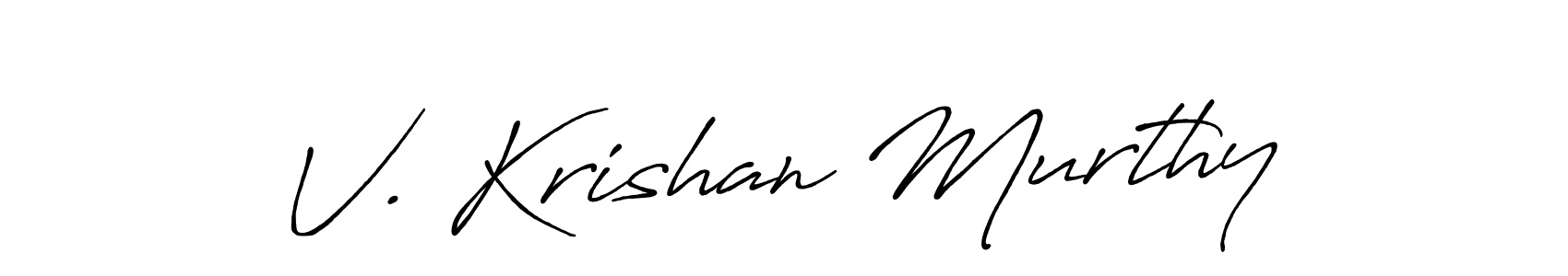 This is the best signature style for the V. Krishan Murthy name. Also you like these signature font (Antro_Vectra_Bolder). Mix name signature. V. Krishan Murthy signature style 7 images and pictures png