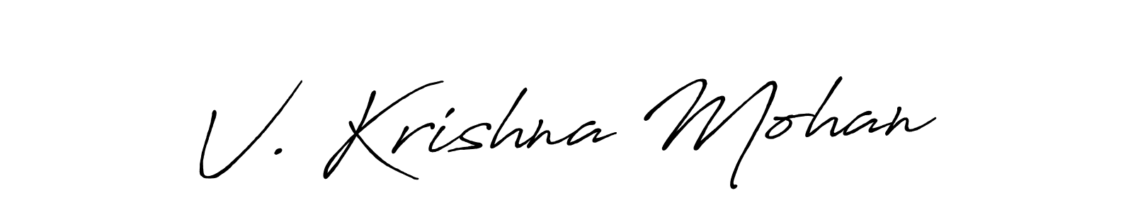 Make a beautiful signature design for name V. Krishna Mohan. Use this online signature maker to create a handwritten signature for free. V. Krishna Mohan signature style 7 images and pictures png