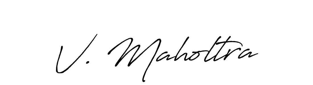 It looks lik you need a new signature style for name V. Maholtra. Design unique handwritten (Antro_Vectra_Bolder) signature with our free signature maker in just a few clicks. V. Maholtra signature style 7 images and pictures png