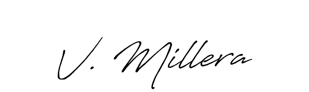 Make a short V. Millera signature style. Manage your documents anywhere anytime using Antro_Vectra_Bolder. Create and add eSignatures, submit forms, share and send files easily. V. Millera signature style 7 images and pictures png