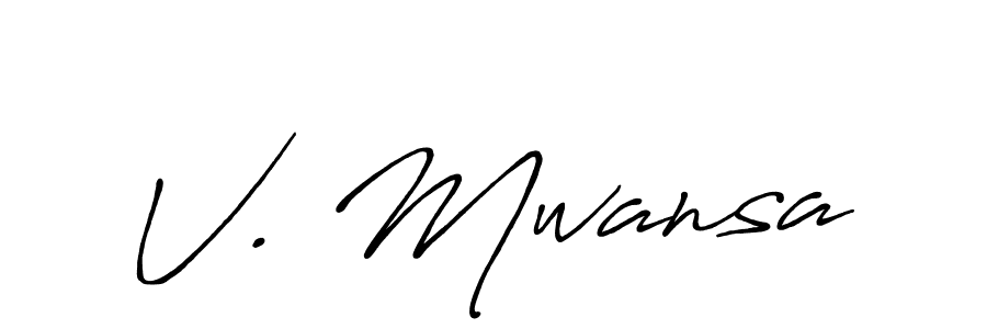 Antro_Vectra_Bolder is a professional signature style that is perfect for those who want to add a touch of class to their signature. It is also a great choice for those who want to make their signature more unique. Get V. Mwansa name to fancy signature for free. V. Mwansa signature style 7 images and pictures png