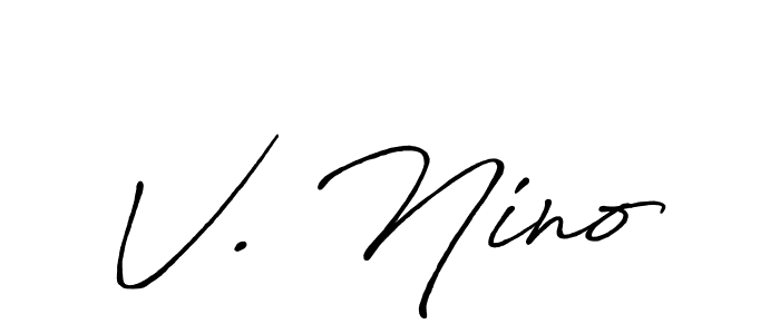 Check out images of Autograph of V. Nino name. Actor V. Nino Signature Style. Antro_Vectra_Bolder is a professional sign style online. V. Nino signature style 7 images and pictures png