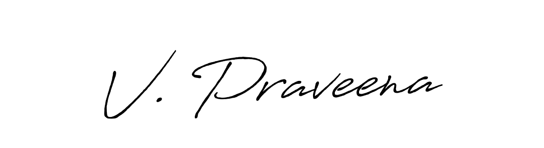 Use a signature maker to create a handwritten signature online. With this signature software, you can design (Antro_Vectra_Bolder) your own signature for name V. Praveena. V. Praveena signature style 7 images and pictures png