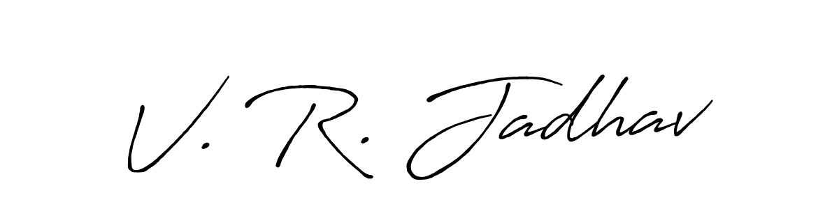 Once you've used our free online signature maker to create your best signature Antro_Vectra_Bolder style, it's time to enjoy all of the benefits that V. R. Jadhav name signing documents. V. R. Jadhav signature style 7 images and pictures png