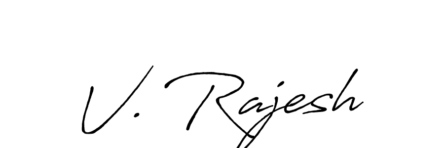 Here are the top 10 professional signature styles for the name V. Rajesh. These are the best autograph styles you can use for your name. V. Rajesh signature style 7 images and pictures png