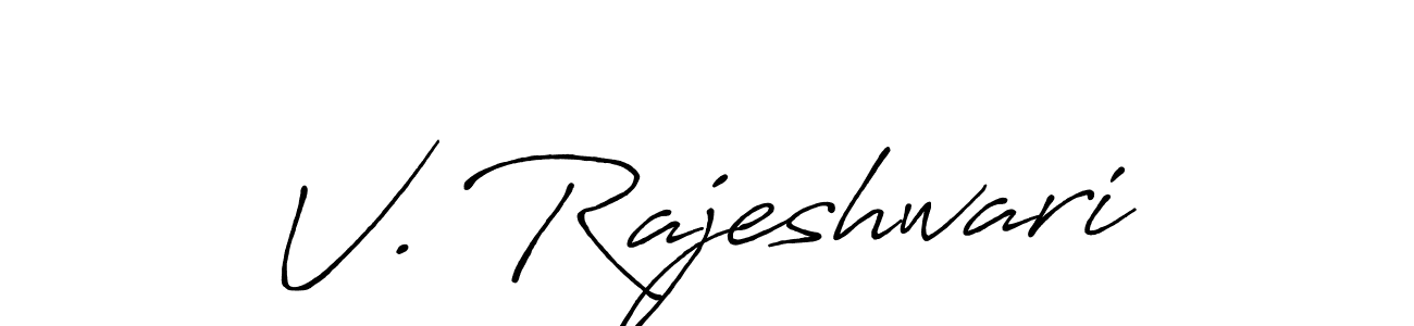 V. Rajeshwari stylish signature style. Best Handwritten Sign (Antro_Vectra_Bolder) for my name. Handwritten Signature Collection Ideas for my name V. Rajeshwari. V. Rajeshwari signature style 7 images and pictures png