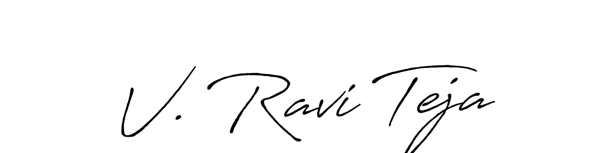 This is the best signature style for the V. Ravi Teja name. Also you like these signature font (Antro_Vectra_Bolder). Mix name signature. V. Ravi Teja signature style 7 images and pictures png