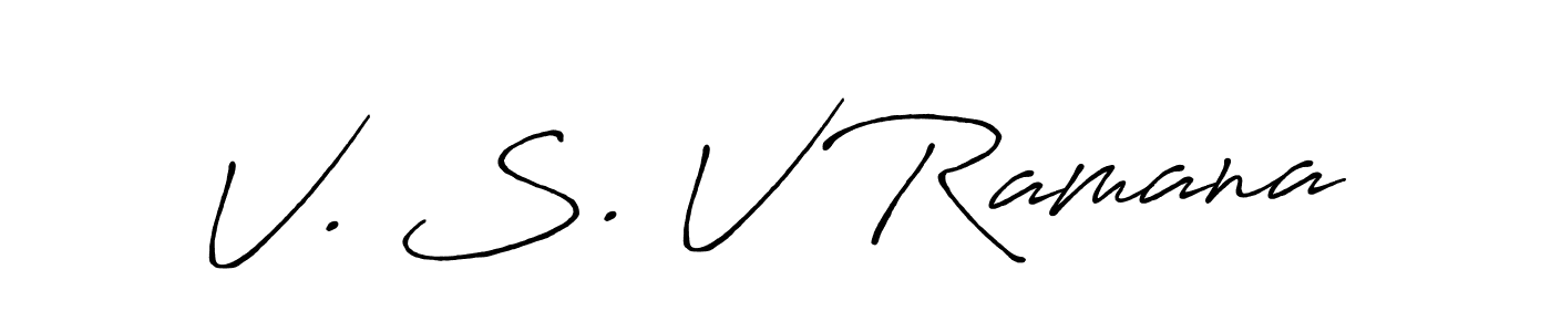 Also we have V. S. V Ramana name is the best signature style. Create professional handwritten signature collection using Antro_Vectra_Bolder autograph style. V. S. V Ramana signature style 7 images and pictures png