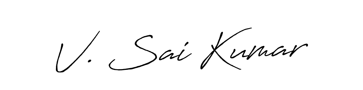This is the best signature style for the V. Sai Kumar name. Also you like these signature font (Antro_Vectra_Bolder). Mix name signature. V. Sai Kumar signature style 7 images and pictures png