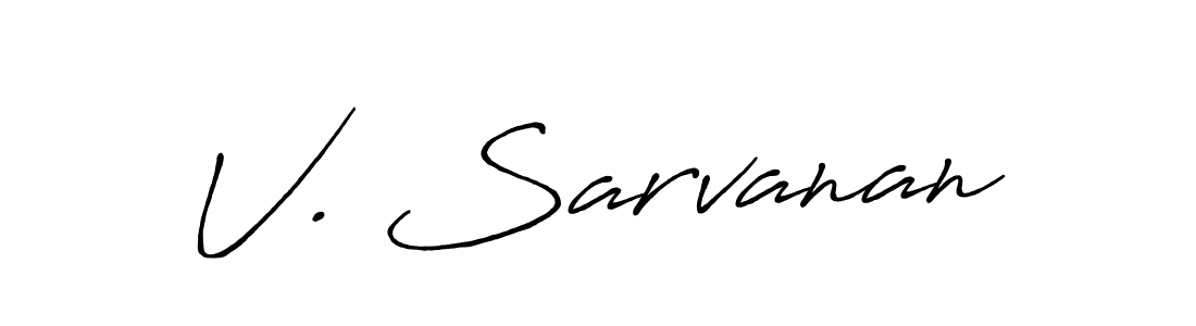 It looks lik you need a new signature style for name V. Sarvanan. Design unique handwritten (Antro_Vectra_Bolder) signature with our free signature maker in just a few clicks. V. Sarvanan signature style 7 images and pictures png