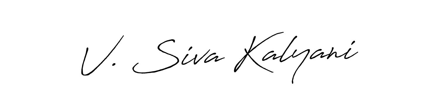 V. Siva Kalyani stylish signature style. Best Handwritten Sign (Antro_Vectra_Bolder) for my name. Handwritten Signature Collection Ideas for my name V. Siva Kalyani. V. Siva Kalyani signature style 7 images and pictures png