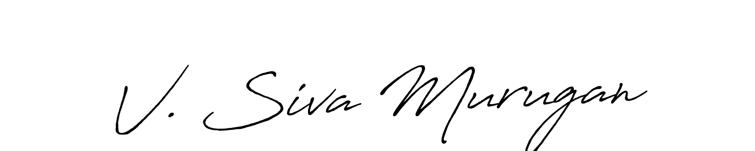 Antro_Vectra_Bolder is a professional signature style that is perfect for those who want to add a touch of class to their signature. It is also a great choice for those who want to make their signature more unique. Get V. Siva Murugan name to fancy signature for free. V. Siva Murugan signature style 7 images and pictures png