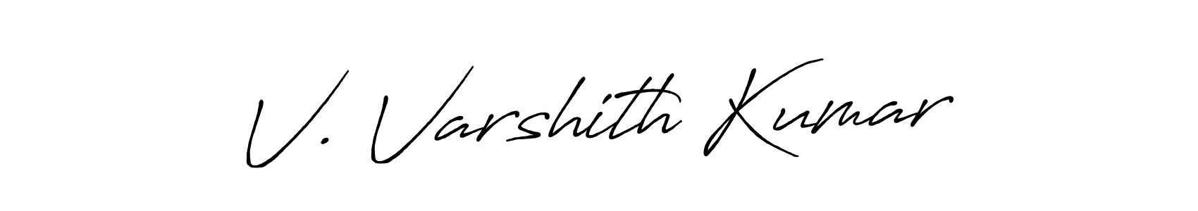 Also You can easily find your signature by using the search form. We will create V. Varshith Kumar name handwritten signature images for you free of cost using Antro_Vectra_Bolder sign style. V. Varshith Kumar signature style 7 images and pictures png