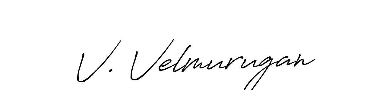 You should practise on your own different ways (Antro_Vectra_Bolder) to write your name (V. Velmurugan) in signature. don't let someone else do it for you. V. Velmurugan signature style 7 images and pictures png