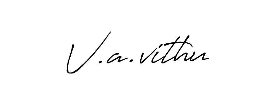 Antro_Vectra_Bolder is a professional signature style that is perfect for those who want to add a touch of class to their signature. It is also a great choice for those who want to make their signature more unique. Get V.a.vithu name to fancy signature for free. V.a.vithu signature style 7 images and pictures png