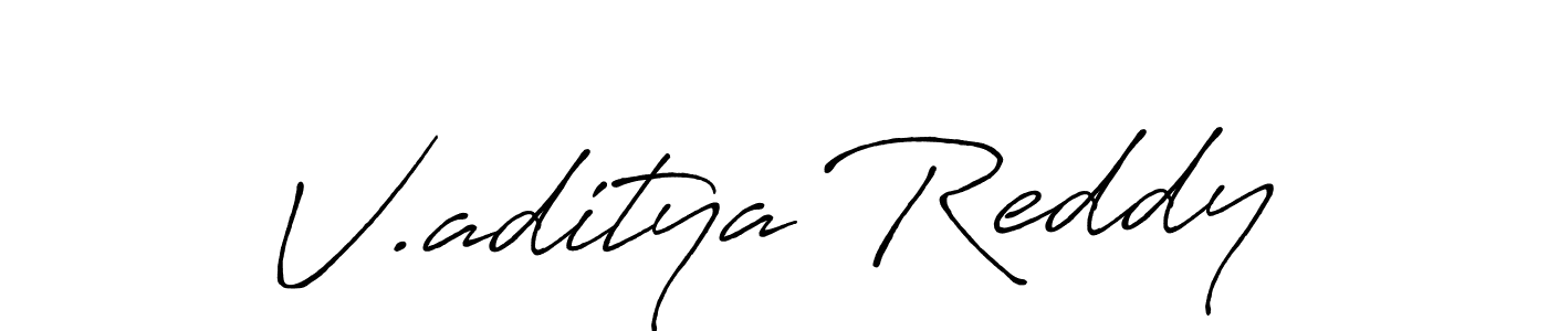 if you are searching for the best signature style for your name V.aditya Reddy. so please give up your signature search. here we have designed multiple signature styles  using Antro_Vectra_Bolder. V.aditya Reddy signature style 7 images and pictures png