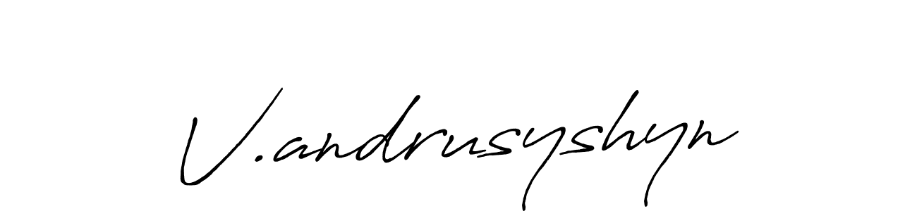 Similarly Antro_Vectra_Bolder is the best handwritten signature design. Signature creator online .You can use it as an online autograph creator for name V.andrusyshyn. V.andrusyshyn signature style 7 images and pictures png