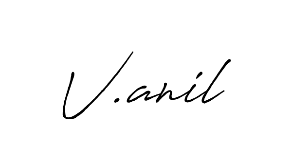 if you are searching for the best signature style for your name V.anil. so please give up your signature search. here we have designed multiple signature styles  using Antro_Vectra_Bolder. V.anil signature style 7 images and pictures png