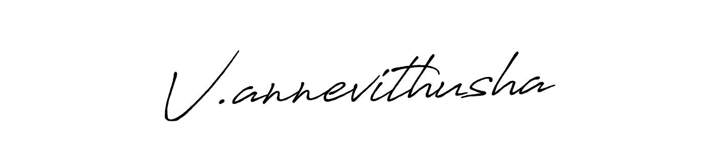 How to make V.annevithusha signature? Antro_Vectra_Bolder is a professional autograph style. Create handwritten signature for V.annevithusha name. V.annevithusha signature style 7 images and pictures png