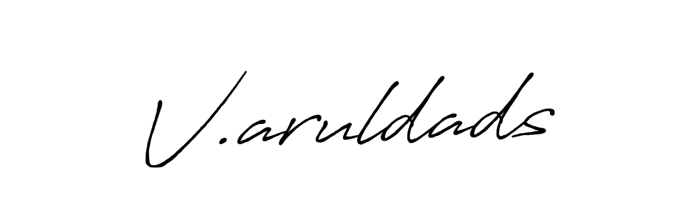 It looks lik you need a new signature style for name V.aruldads. Design unique handwritten (Antro_Vectra_Bolder) signature with our free signature maker in just a few clicks. V.aruldads signature style 7 images and pictures png