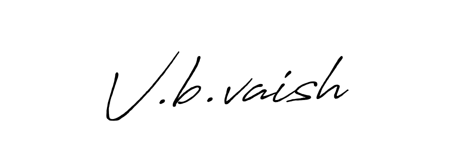 The best way (Antro_Vectra_Bolder) to make a short signature is to pick only two or three words in your name. The name V.b.vaish include a total of six letters. For converting this name. V.b.vaish signature style 7 images and pictures png