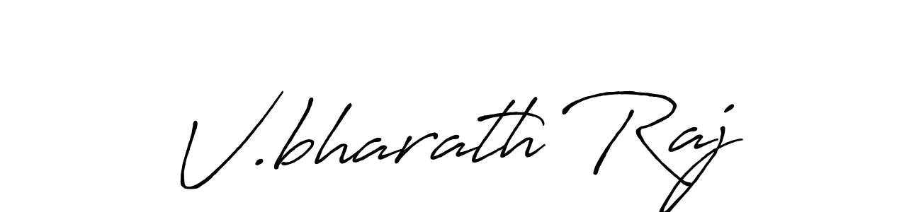 You should practise on your own different ways (Antro_Vectra_Bolder) to write your name (V.bharath Raj) in signature. don't let someone else do it for you. V.bharath Raj signature style 7 images and pictures png