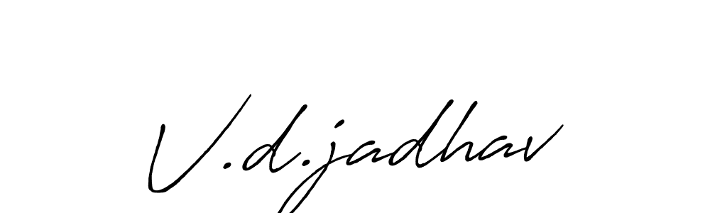 Similarly Antro_Vectra_Bolder is the best handwritten signature design. Signature creator online .You can use it as an online autograph creator for name V.d.jadhav. V.d.jadhav signature style 7 images and pictures png