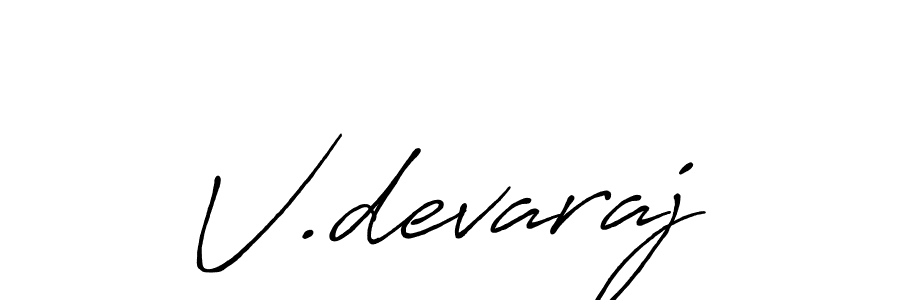 It looks lik you need a new signature style for name V.devaraj. Design unique handwritten (Antro_Vectra_Bolder) signature with our free signature maker in just a few clicks. V.devaraj signature style 7 images and pictures png