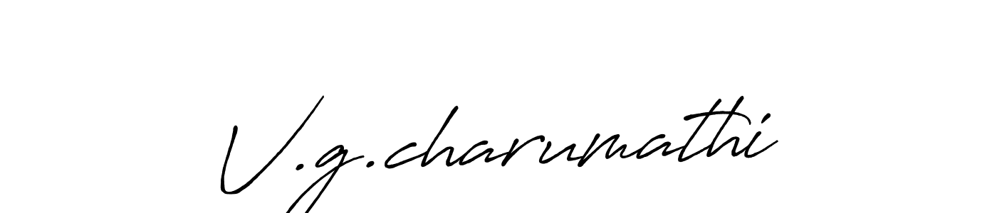 V.g.charumathi stylish signature style. Best Handwritten Sign (Antro_Vectra_Bolder) for my name. Handwritten Signature Collection Ideas for my name V.g.charumathi. V.g.charumathi signature style 7 images and pictures png