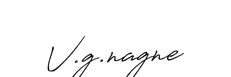 How to make V.g.nagne name signature. Use Antro_Vectra_Bolder style for creating short signs online. This is the latest handwritten sign. V.g.nagne signature style 7 images and pictures png