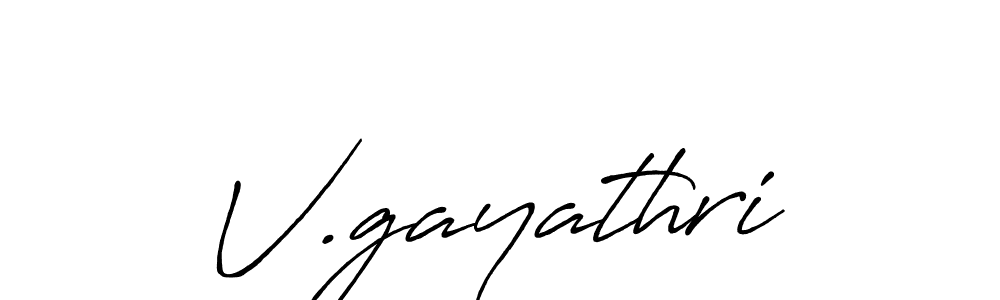 The best way (Antro_Vectra_Bolder) to make a short signature is to pick only two or three words in your name. The name V.gayathri include a total of six letters. For converting this name. V.gayathri signature style 7 images and pictures png