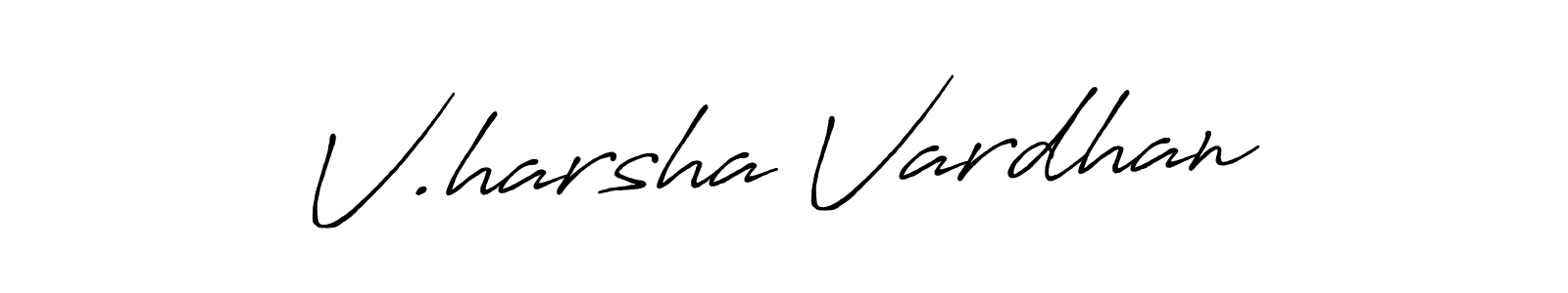 You can use this online signature creator to create a handwritten signature for the name V.harsha Vardhan. This is the best online autograph maker. V.harsha Vardhan signature style 7 images and pictures png