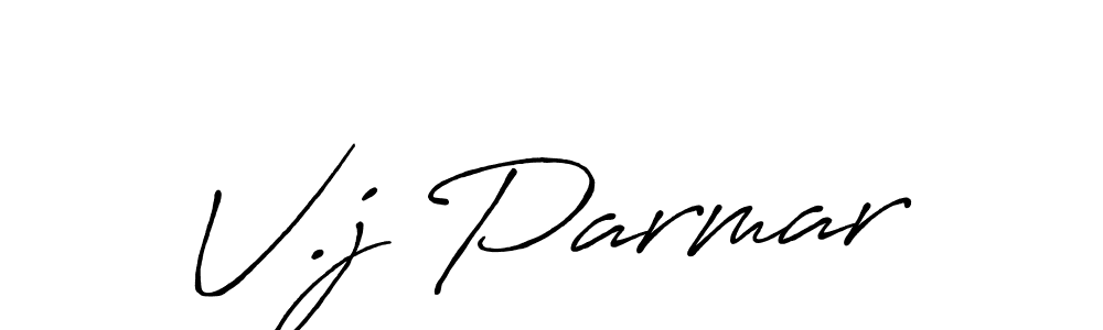 The best way (Antro_Vectra_Bolder) to make a short signature is to pick only two or three words in your name. The name V.j Parmar include a total of six letters. For converting this name. V.j Parmar signature style 7 images and pictures png