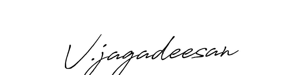 V.jagadeesan stylish signature style. Best Handwritten Sign (Antro_Vectra_Bolder) for my name. Handwritten Signature Collection Ideas for my name V.jagadeesan. V.jagadeesan signature style 7 images and pictures png