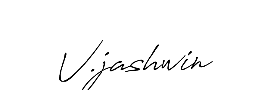 Make a beautiful signature design for name V.jashwin. With this signature (Antro_Vectra_Bolder) style, you can create a handwritten signature for free. V.jashwin signature style 7 images and pictures png