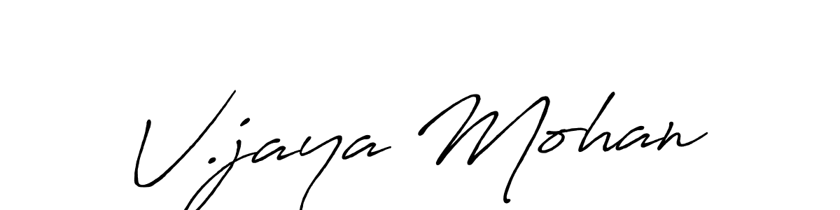 How to make V.jaya Mohan signature? Antro_Vectra_Bolder is a professional autograph style. Create handwritten signature for V.jaya Mohan name. V.jaya Mohan signature style 7 images and pictures png