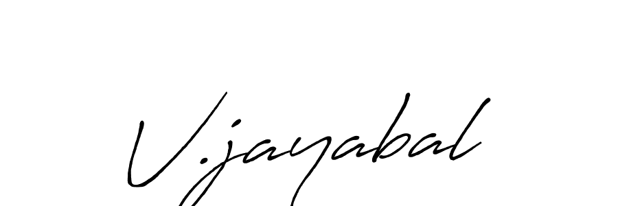 The best way (Antro_Vectra_Bolder) to make a short signature is to pick only two or three words in your name. The name V.jayabal include a total of six letters. For converting this name. V.jayabal signature style 7 images and pictures png