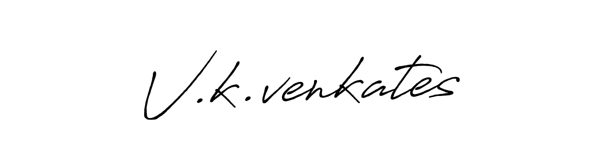 Use a signature maker to create a handwritten signature online. With this signature software, you can design (Antro_Vectra_Bolder) your own signature for name V.k.venkates. V.k.venkates signature style 7 images and pictures png